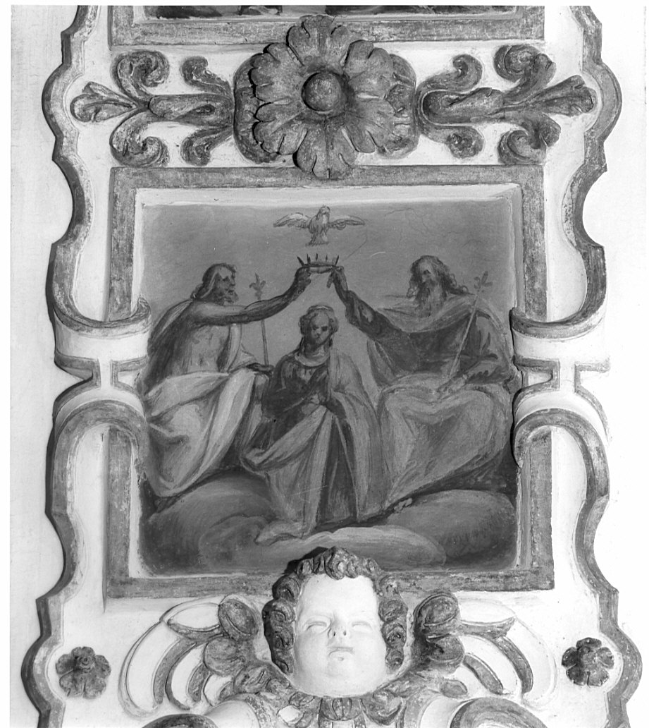 incoronazione di Maria Vergine (dipinto, elemento d'insieme) di Della Rovere Giovanni Mauro detto Fiammenghino (sec. XVII)