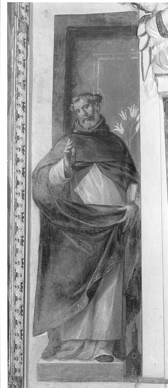San Domenico (?) (dipinto, elemento d'insieme) di Della Rovere Giovanni Mauro detto Fiammenghino (sec. XVII)