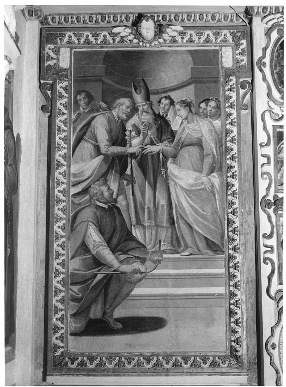 Sposalizio di Maria Vergine (dipinto, elemento d'insieme) di Della Rovere Giovanni Mauro detto Fiammenghino (sec. XVII)