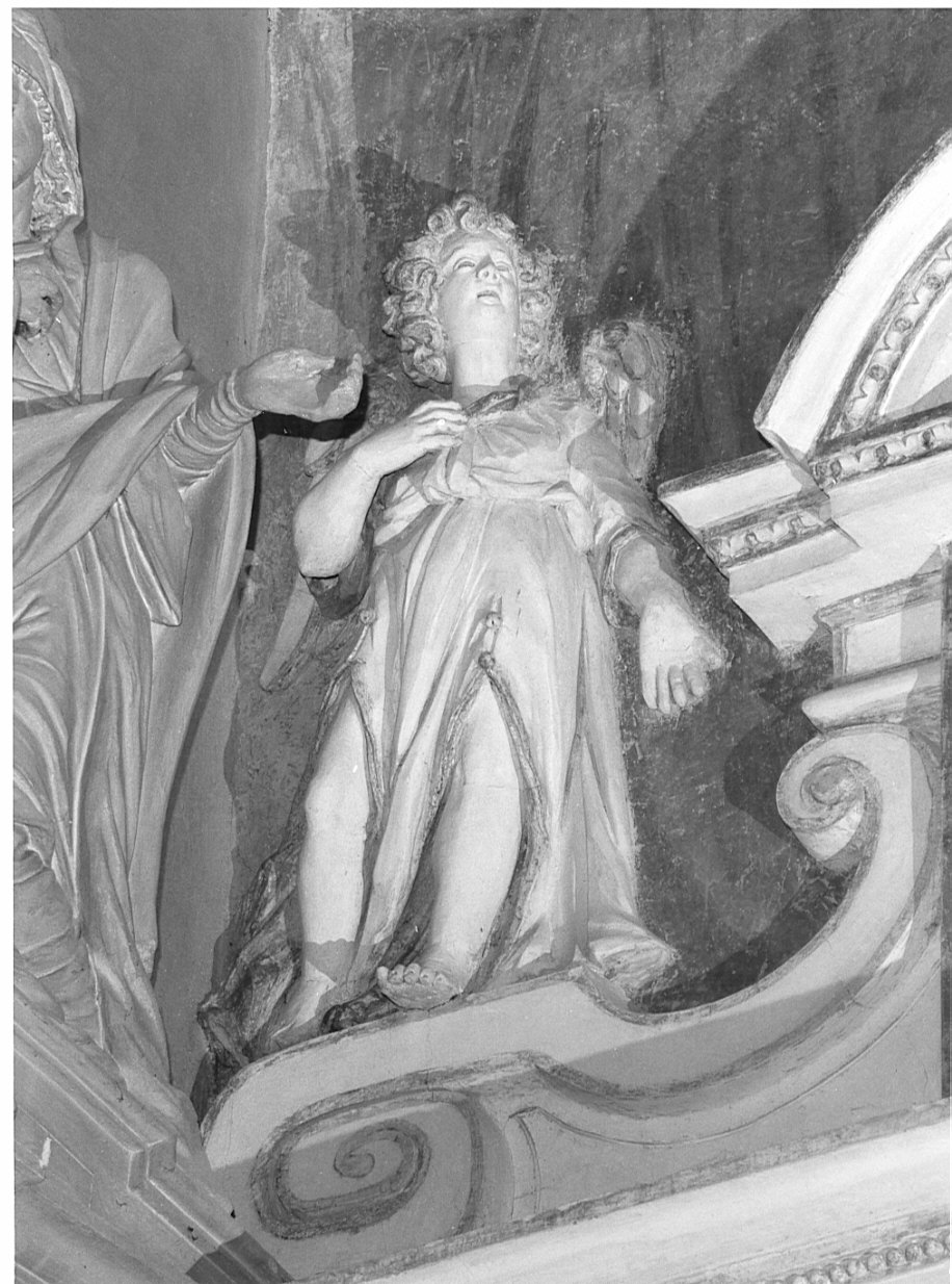 angelo (statua, elemento d'insieme) di Della Rovere Giovanni Mauro detto Fiammenghino (bottega) (sec. XVII)