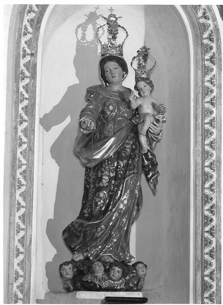 Madonna del Rosario (statua, opera isolata) - bottega lombarda (sec. XVII)