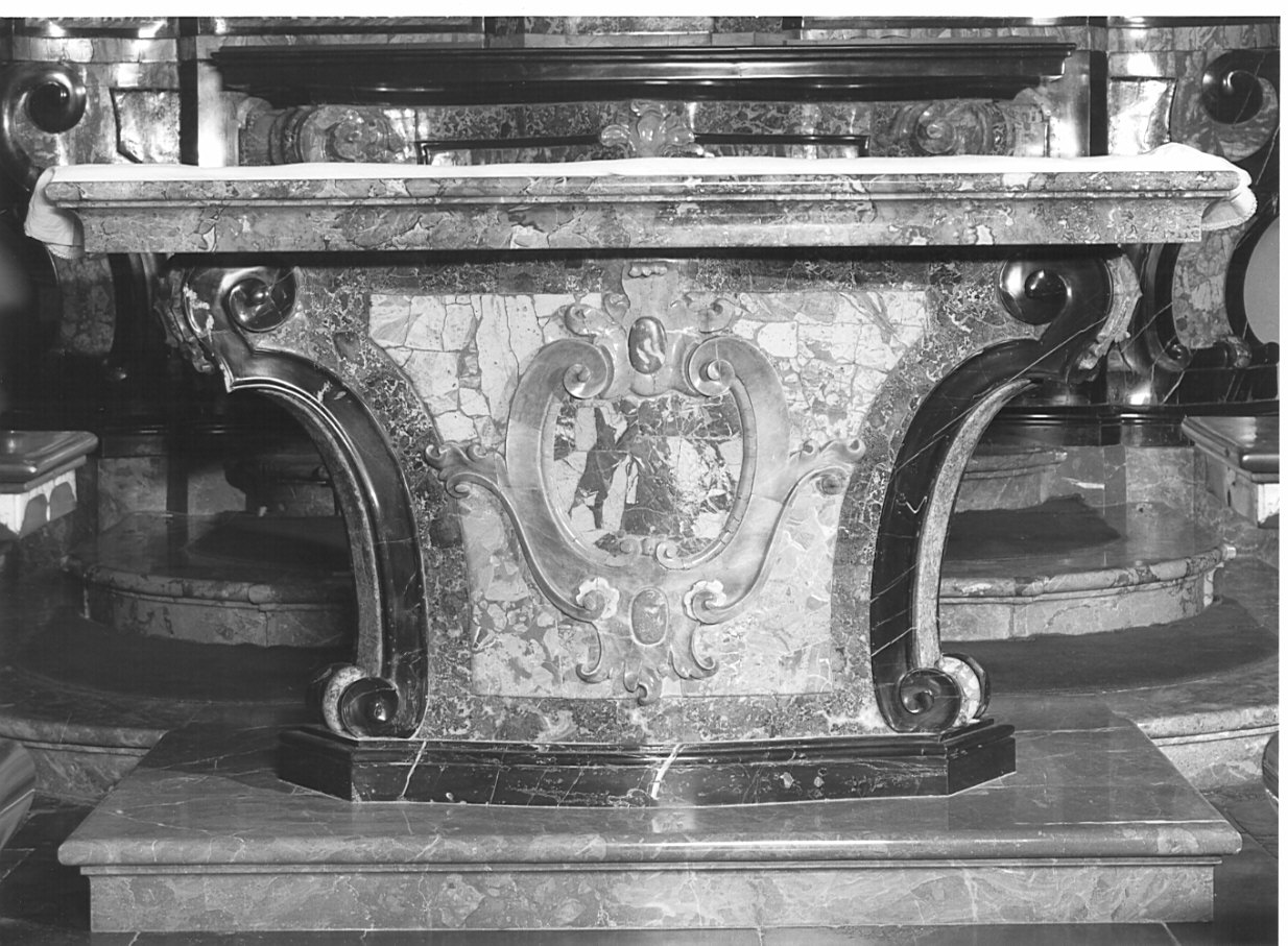 mensa d'altare - bottega lombarda (sec. XVIII, sec. XX)