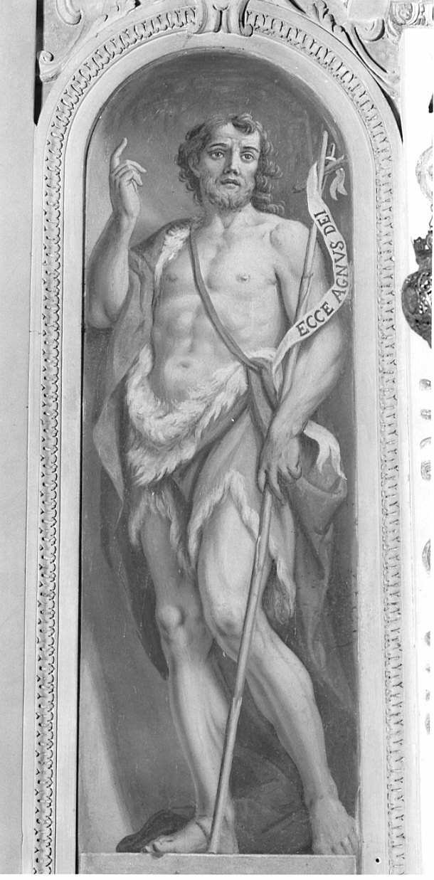 San Giovanni Battista (dipinto, elemento d'insieme) di Quaglio Giulio (attribuito) (sec. XVIII)