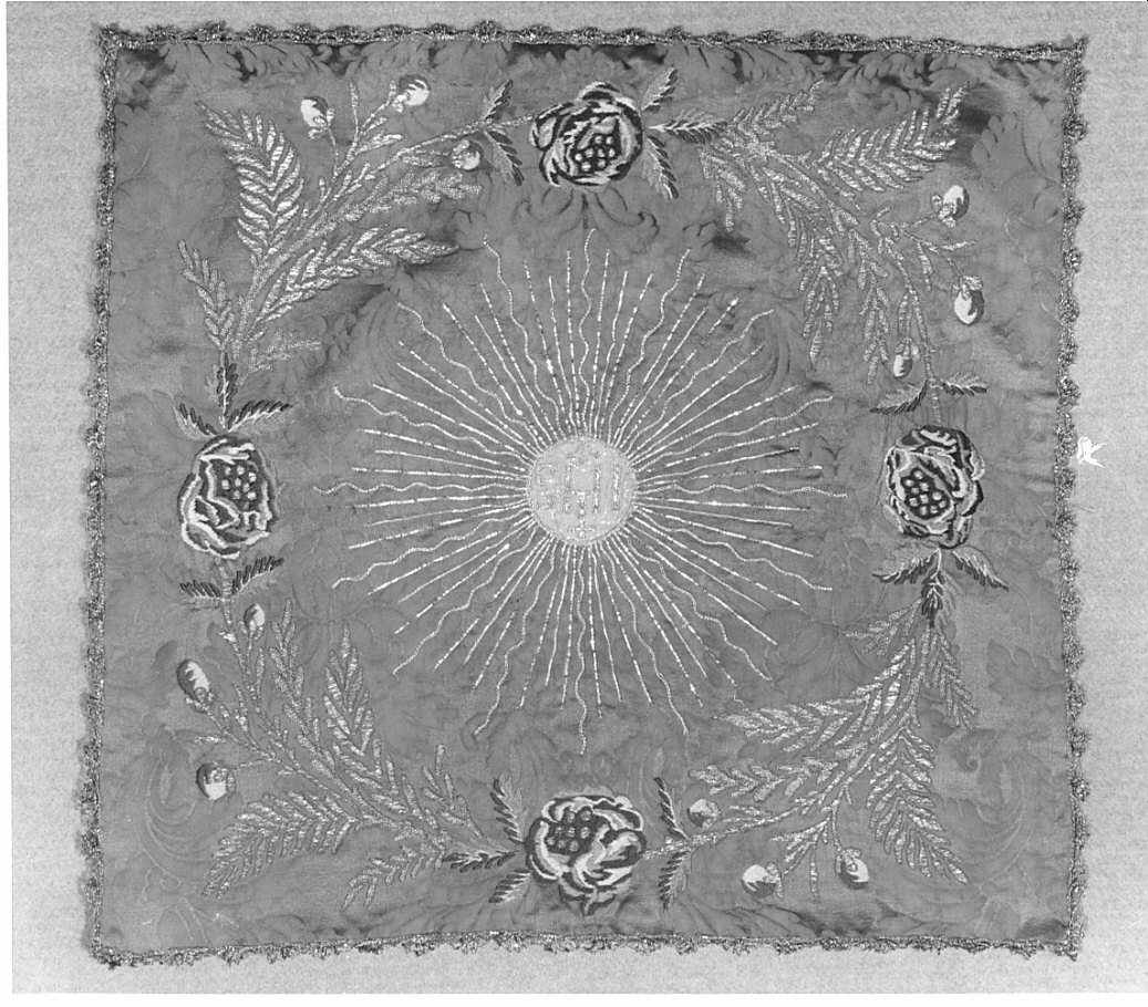 velo di calice, opera isolata - manifattura veneta (ultimo quarto sec. XVII)