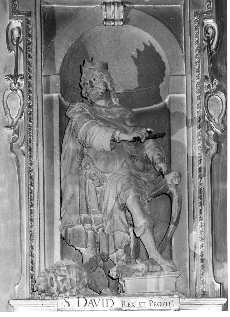 re Davide (statua, opera isolata) - bottega lombarda (inizio sec. XVII)