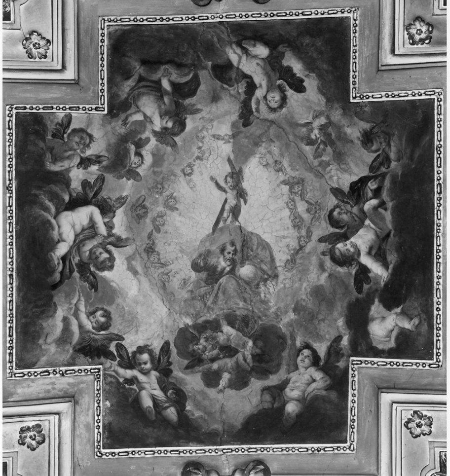 gloria di angeli (dipinto, elemento d'insieme) di Del Sole Giovanni Battista (sec. XVII)