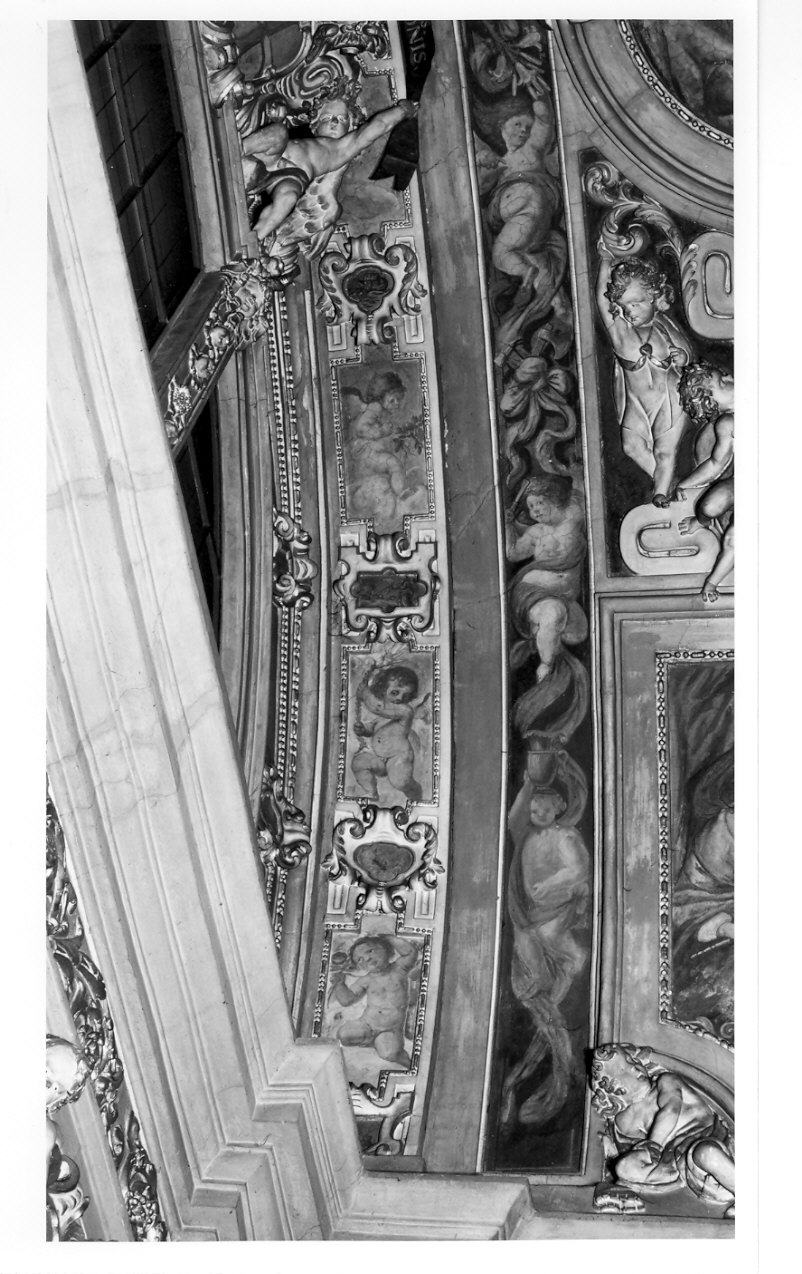 angioletti con oggetti liturgici (decorazione pittorica, insieme) di Gherardini Melchiorre detto Ceranino (sec. XVII)