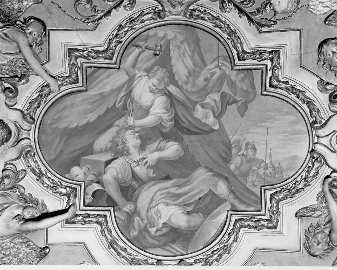 Giaele uccide Sisara (dipinto, opera isolata) di Bianchi Salvatore (attribuito) (sec. XVII)