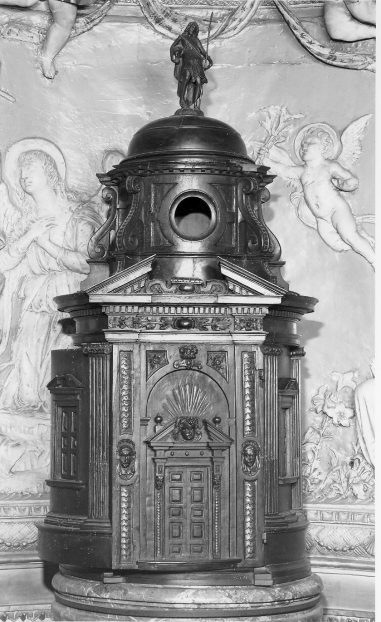 coperchio del fonte battesimale, opera isolata - bottega lombarda (secc. XVI/ XVII)