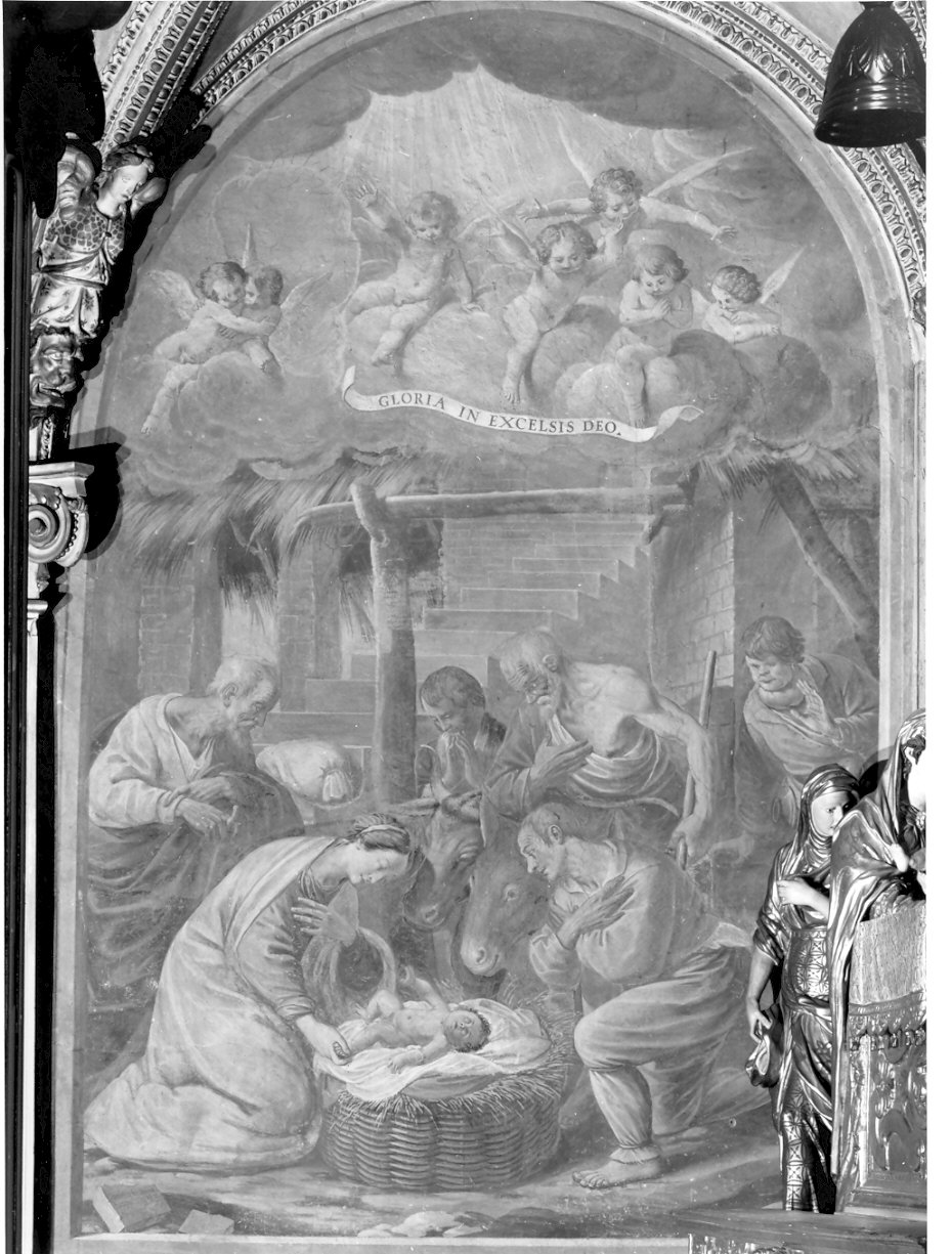 natività di Gesù (dipinto, opera isolata) di Lampugnani Giovanni Battista, Lampugnani Giovanni Francesco (sec. XVII)