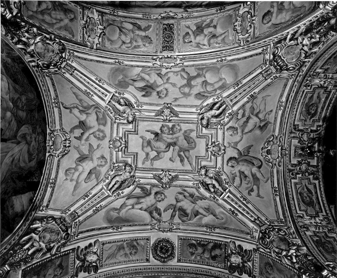 angeli (decorazione pittorica, opera isolata) di Della Rovere Giovanni Mauro detto Fiammenghino (e aiuti) (sec. XVII)