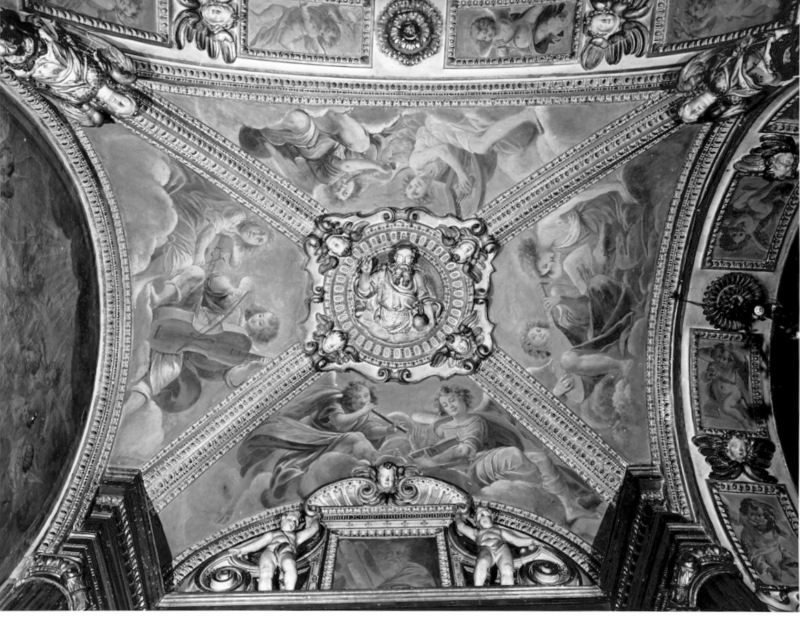 angeli musicanti (decorazione pittorica, complesso decorativo) di Della Rovere Giovanni Mauro detto Fiammenghino (e aiuti) (sec. XVII)