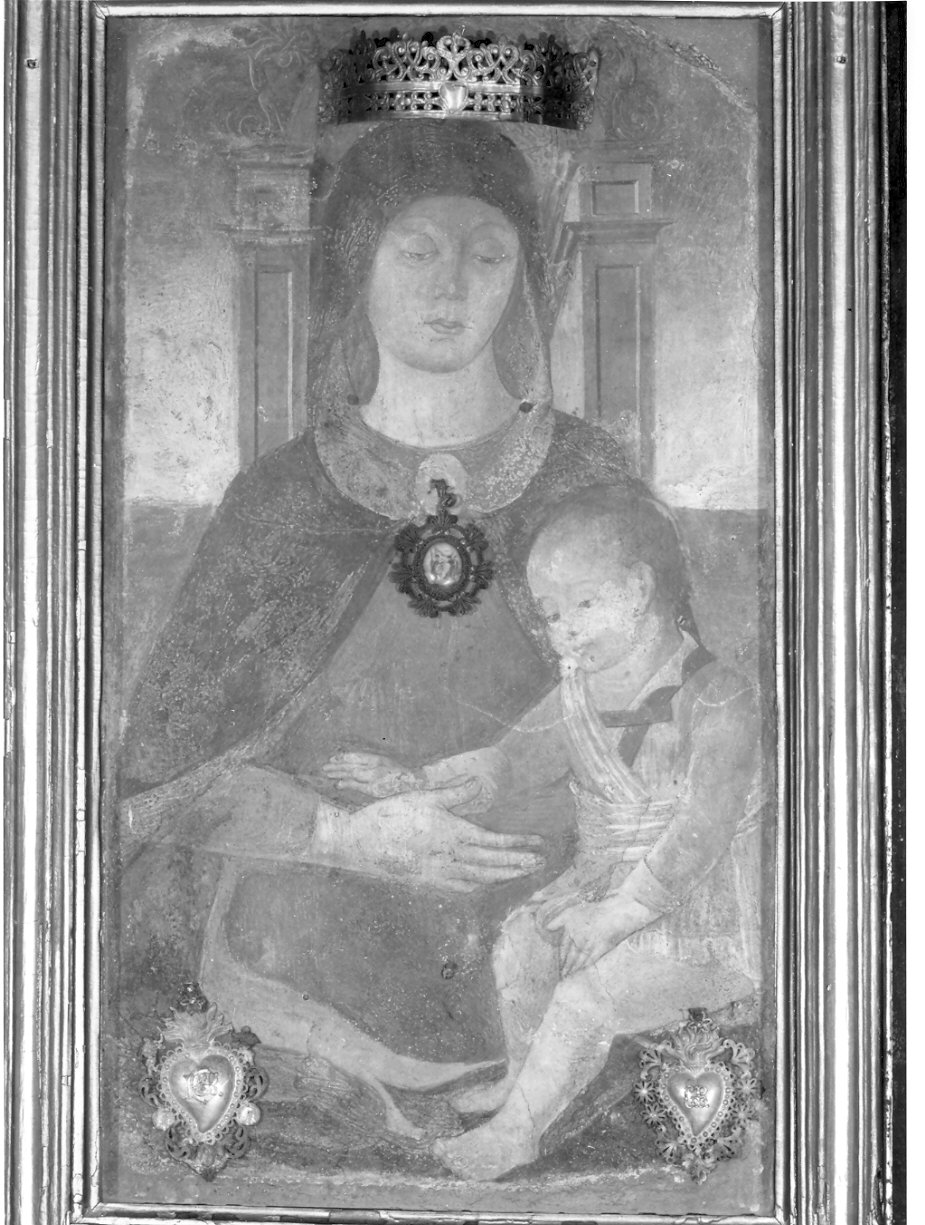 Madonna con Bambino (dipinto, opera isolata) - ambito lombardo (seconda metà sec. XV)