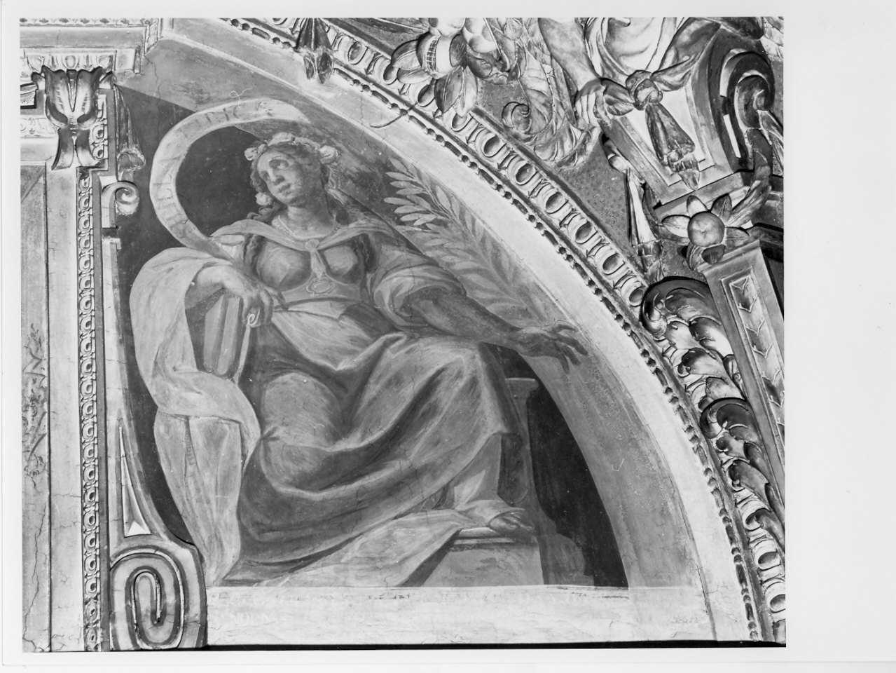 Sibilla Libica (dipinto, elemento d'insieme) di Della Rovere Giovanni Mauro detto Fiammenghino (e aiuti) (sec. XVII)