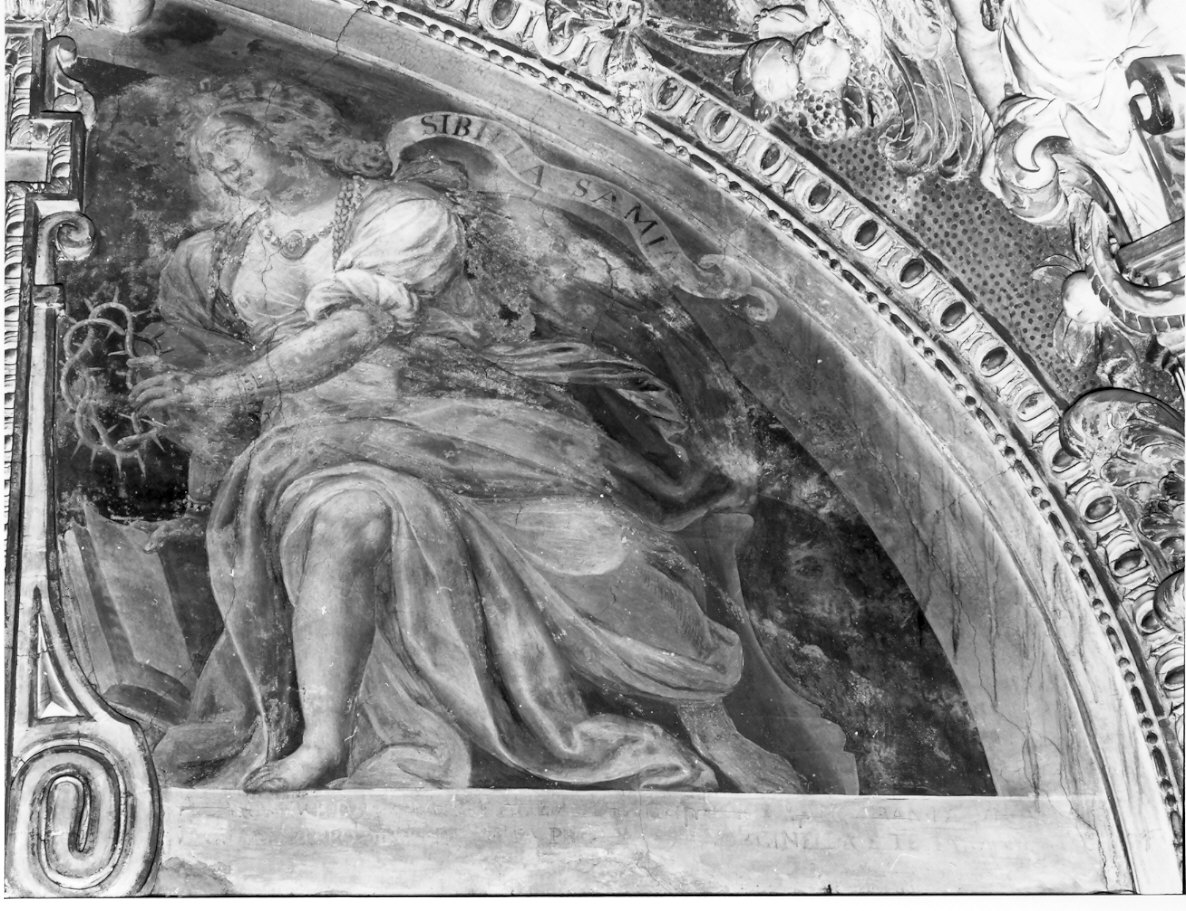 Sibilla Samia (dipinto, elemento d'insieme) di Della Rovere Giovanni Mauro detto Fiammenghino (e aiuti) (sec. XVII)
