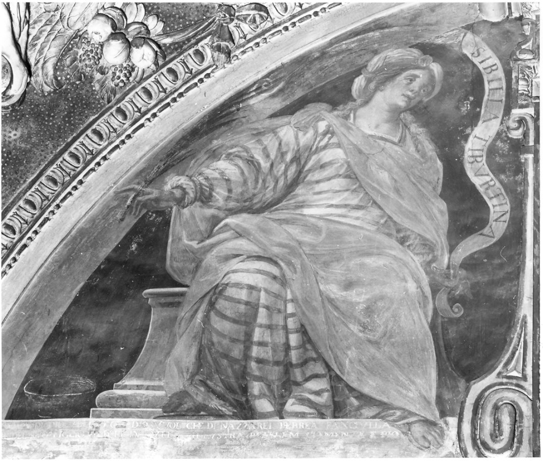 Sibilla Tiburtina (dipinto, elemento d'insieme) di Della Rovere Giovanni Mauro detto Fiammenghino (e aiuti) (sec. XVII)