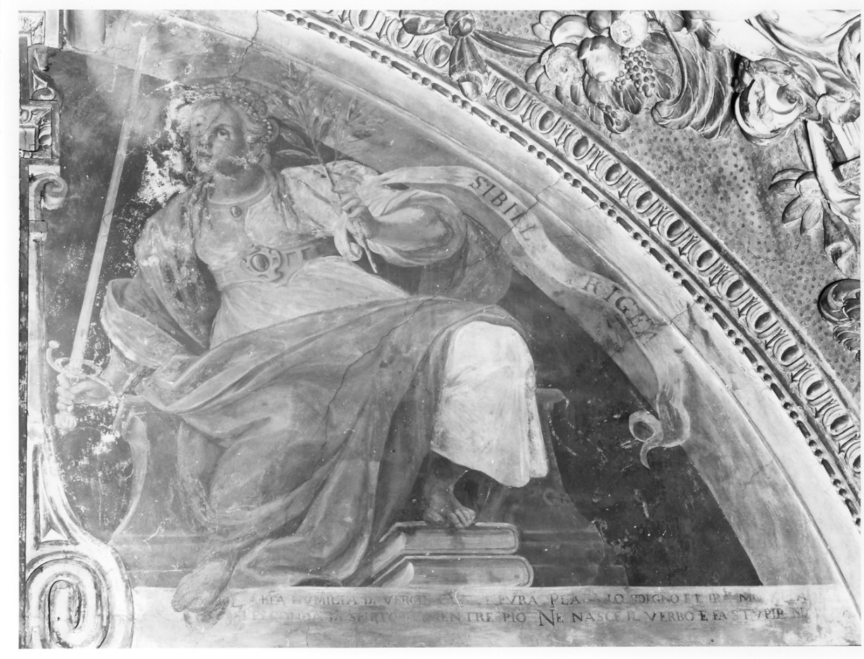Sibilla Frigia (dipinto, elemento d'insieme) di Della Rovere Giovanni Mauro detto Fiammenghino (e aiuti) (sec. XVII)