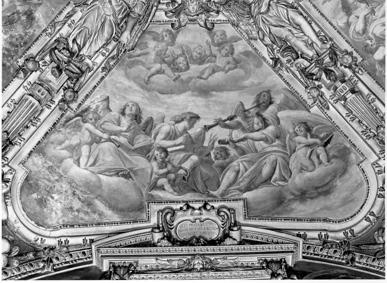 angeli musicanti (dipinto, ciclo) di Della Rovere Giovanni Mauro detto Fiammenghino (sec. XVII)