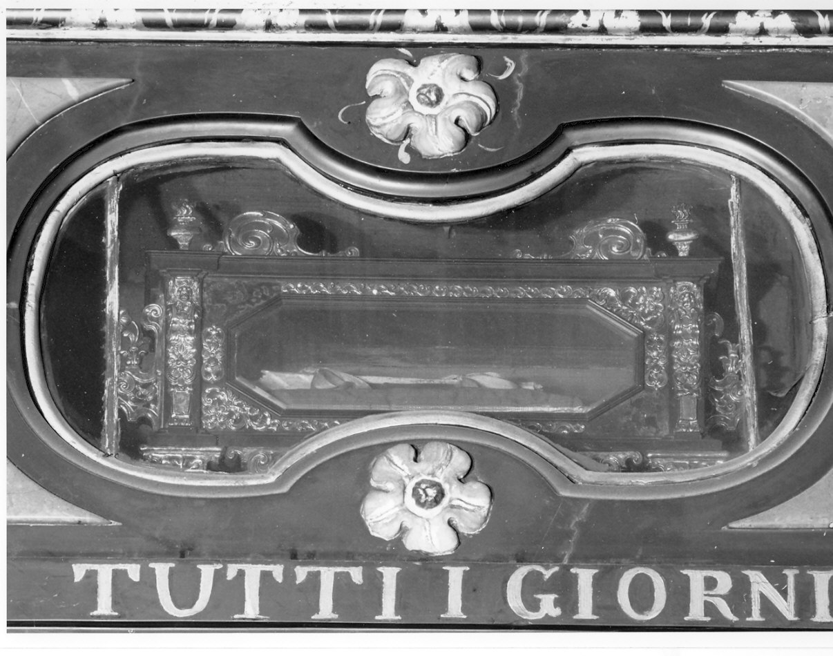 reliquiario a teca - a cassetta, serie - bottega lombarda (sec. XVII)