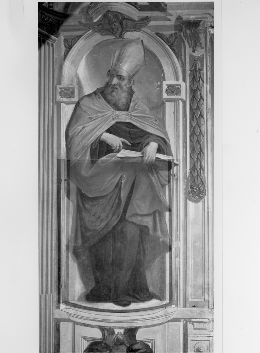 Sant'Agostino (dipinto, opera isolata) di Busca Antonio (attribuito) (sec. XVII)