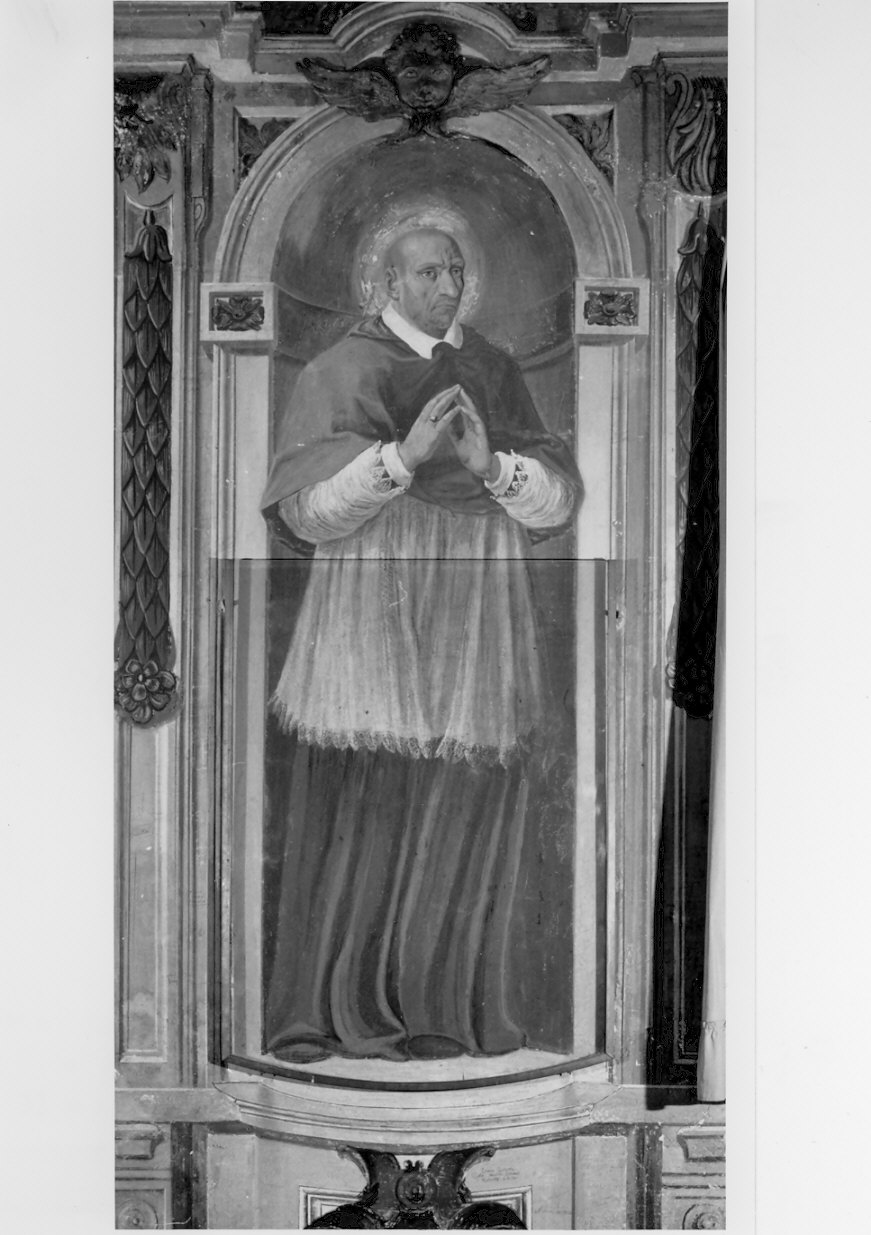San Carlo Borromeo (dipinto, opera isolata) di Busca Antonio (attribuito) (sec. XVII)
