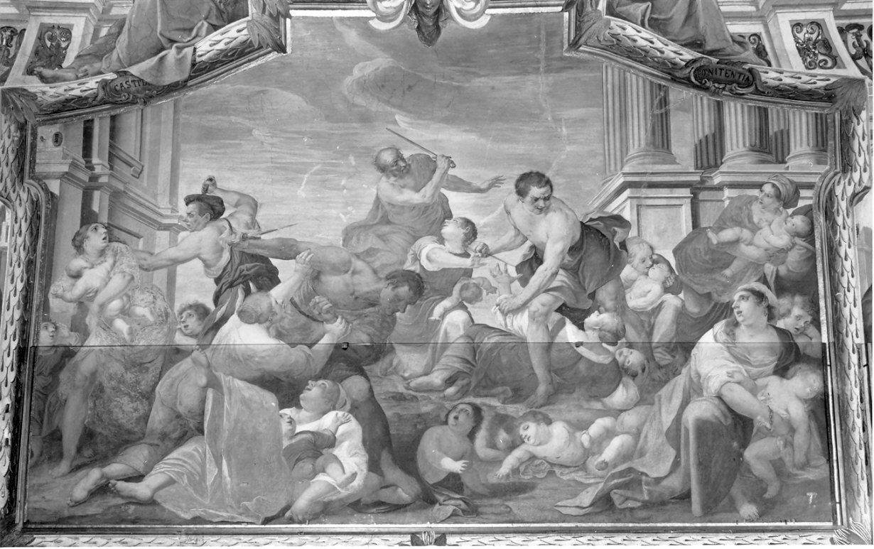 strage degli innocenti (dipinto, opera isolata) di Busca Antonio (attribuito) (sec. XVII)
