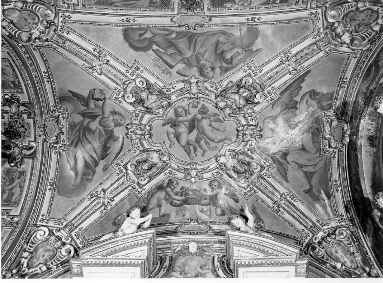 angeli (decorazione pittorica, insieme) di Della Rovere Giovanni Mauro detto Fiammenghino (e aiuti) (sec. XVII)