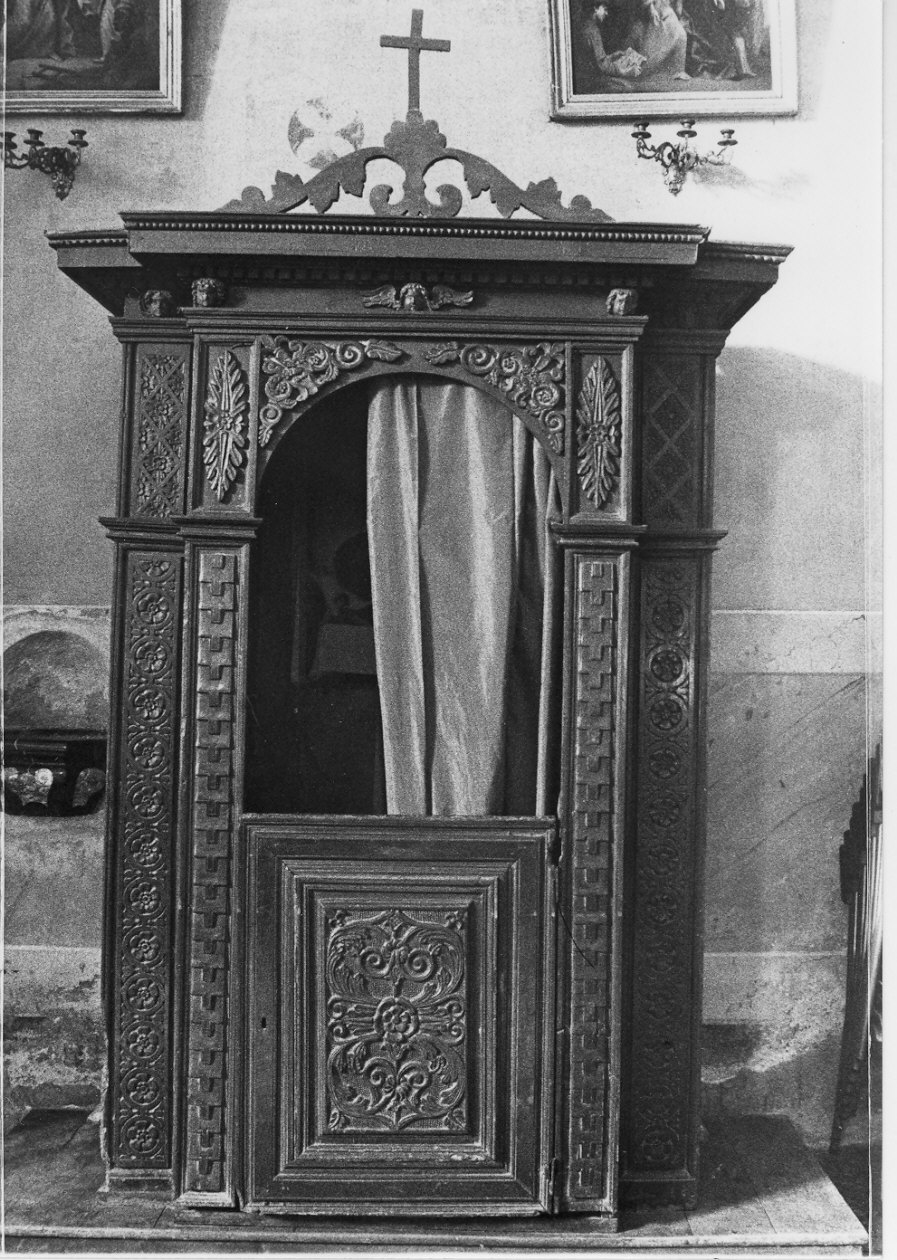 confessionale, opera isolata - bottega lombarda (fine sec. XVIII)