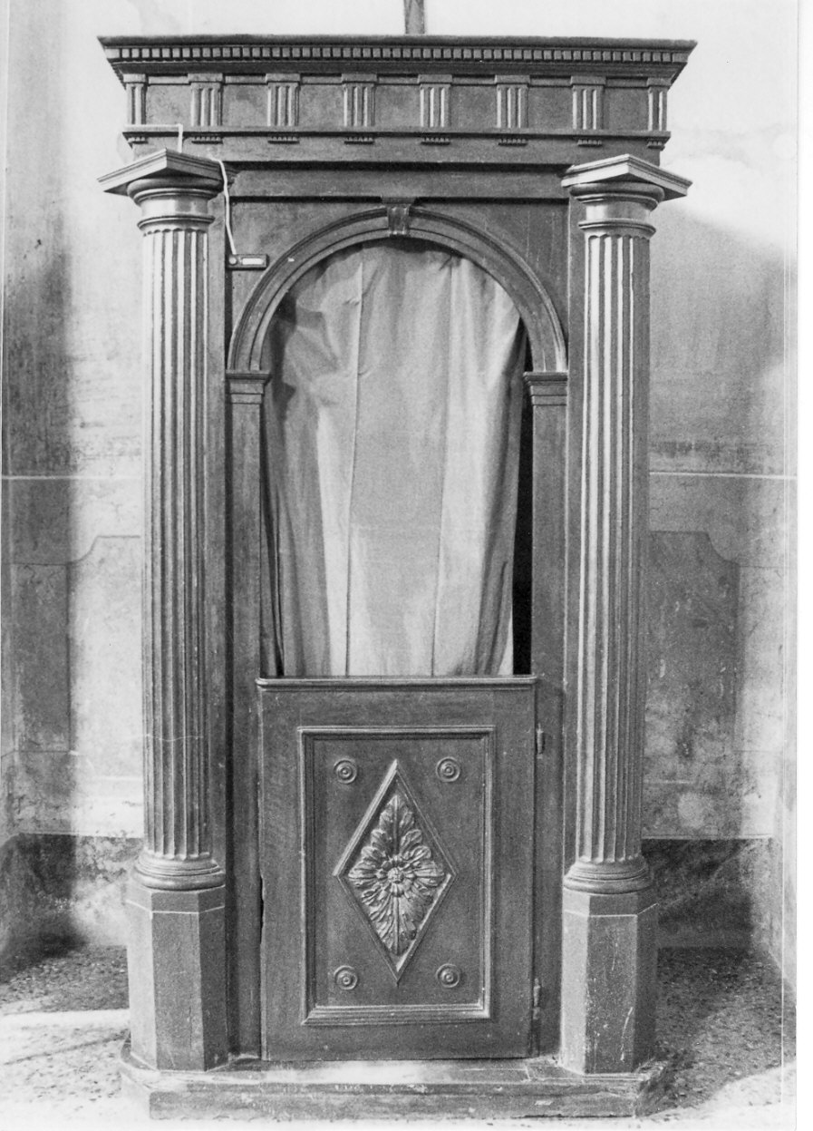 confessionale, opera isolata - bottega lombarda (sec. XIX)
