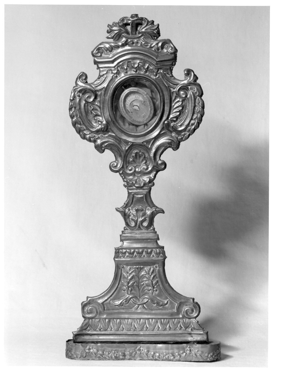 reliquiario - a ostensorio, opera isolata - bottega lombarda (secc. XVIII/ XIX)