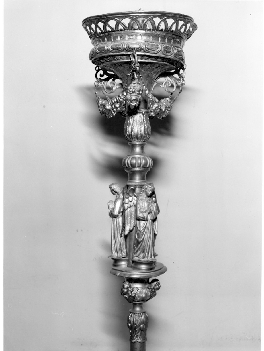 torciera, coppia - bottega lombarda (secc. XIX/ XX)