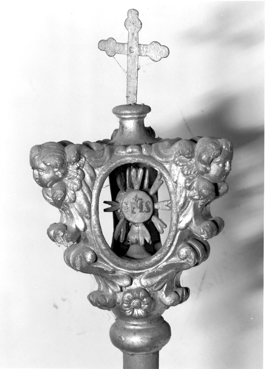 mazza di confraternita, opera isolata - bottega lombarda (inizio sec. XVIII)