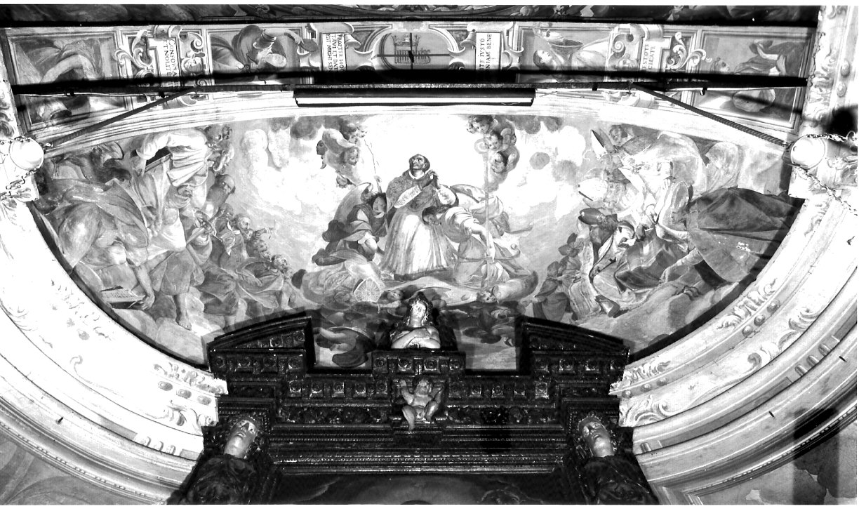 gloria di San Carlo Borromeo (dipinto, elemento d'insieme) di Lampugnani Giovanni Francesco (attribuito), Lampugnani Giovanni Battista (attribuito) (sec. XVII)