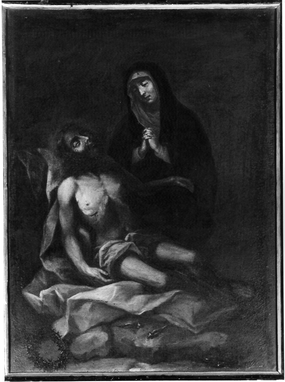 Pietà (dipinto, opera isolata) - ambito lombardo (sec. XVII)