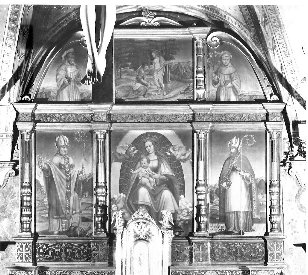 Madonna con Bambino e Santi (dipinto, opera isolata) - ambito lombardo (sec. XVI)