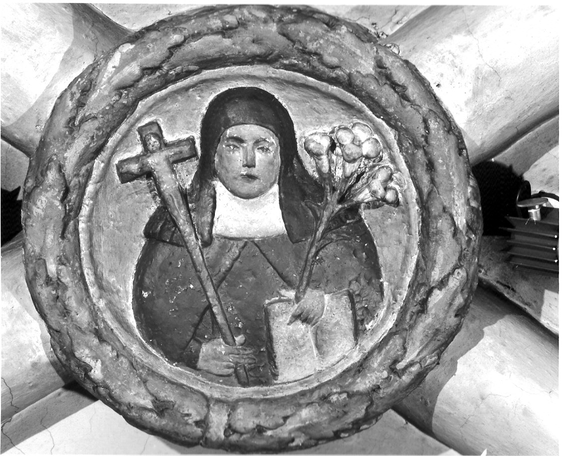 Santi (chiave di volta, coppia) - bottega lombarda (prima metà sec. XVI)