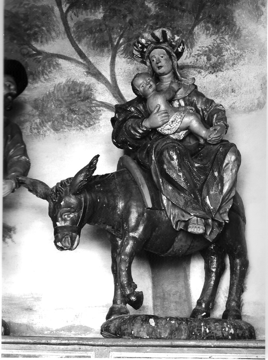 fuga in Egitto (gruppo scultoreo, complesso decorativo) - bottega lombarda (secc. XVII/ XVIII)
