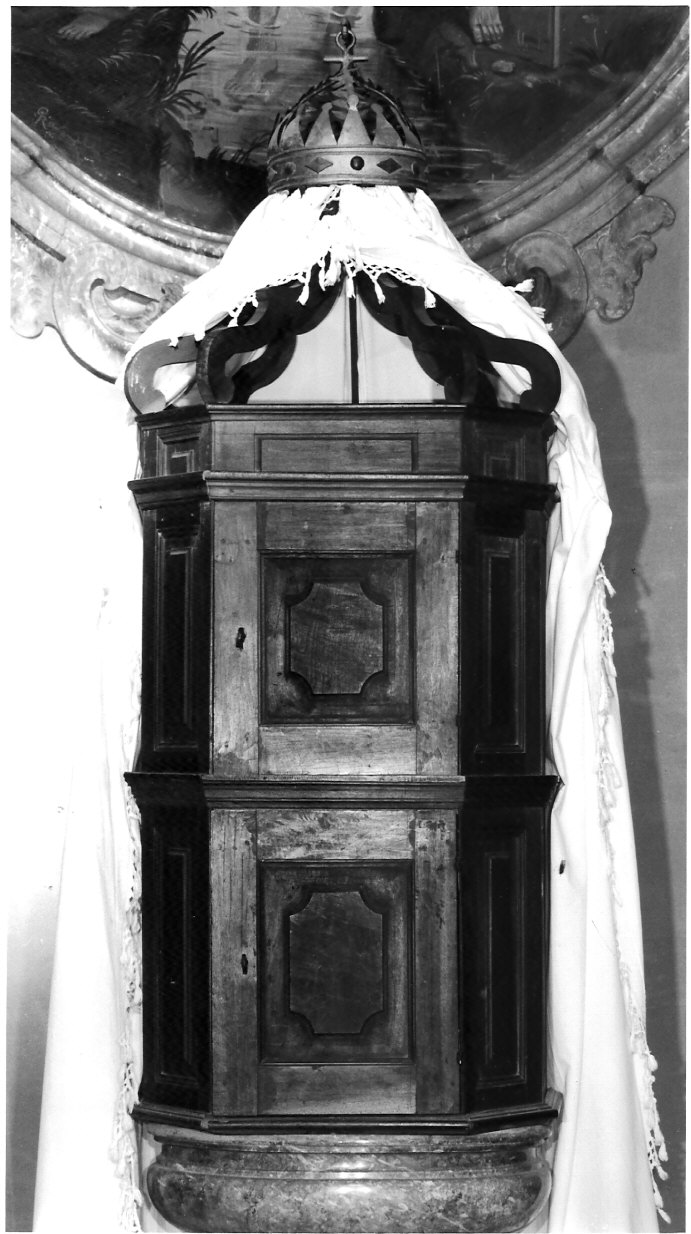 coperchio del fonte battesimale, opera isolata - bottega lombarda (sec. XVIII)