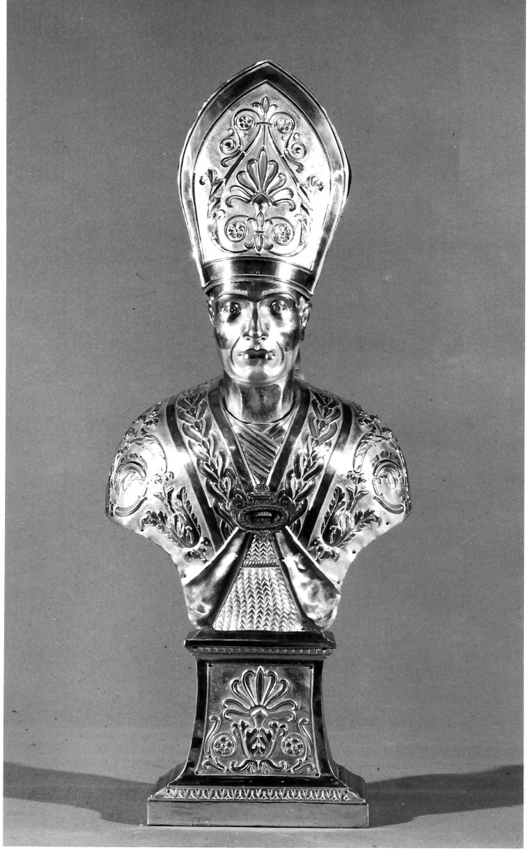 San Carlo Borromeo (reliquiario - a busto, opera isolata) - bottega lombarda (sec. XIX)