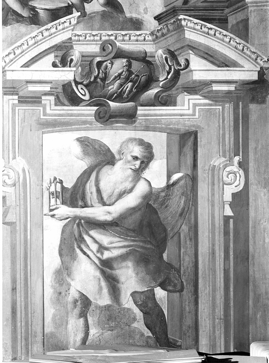allegoria del Tempo (decorazione pittorica, elemento d'insieme) di Bianchi Federico, Battista Giovanni, Grandi Gerolamo (secc. XVII/ XVIII)