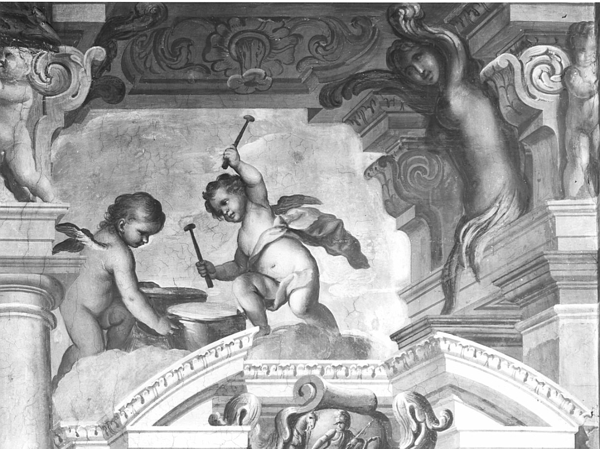 angeli musicanti (decorazione pittorica, elemento d'insieme) di Bianchi Federico, Battista Giovanni, Grandi Gerolamo (secc. XVII/ XVIII)