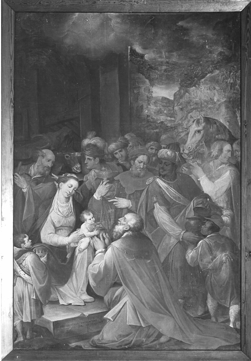 adorazione dei Re Magi (dipinto, opera isolata) di Procaccini Camillo (inizio sec. XVII)