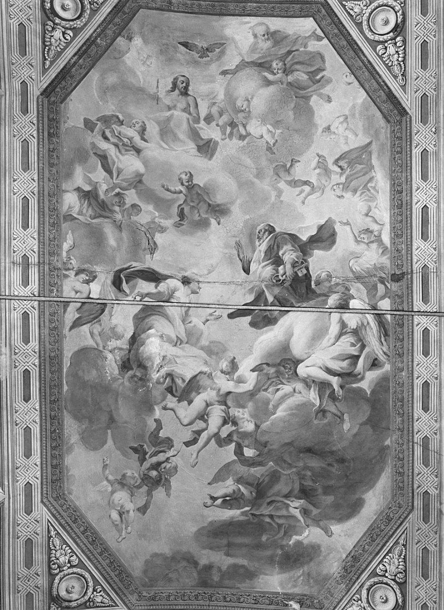 San Pietro in gloria (dipinto, opera isolata) di Parravicini Giacomo detto Gianolo (attribuito) (sec. XVIII)