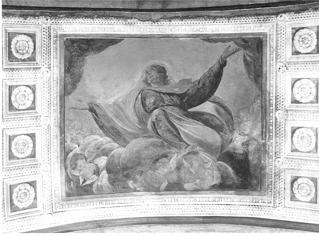 vergine (decorazione pittorica, elemento d'insieme) di Crespi Ortensio (attribuito) (sec. XVII)