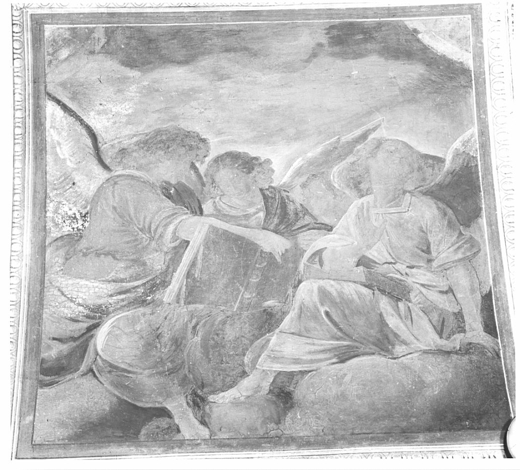 angeli (decorazione pittorica, elemento d'insieme) di Crespi Ortensio (attribuito) (sec. XVII)