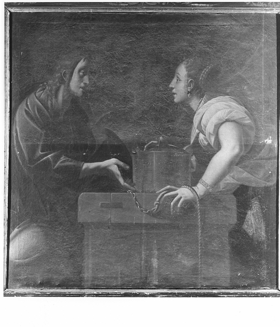 Cristo e la samaritana (dipinto, opera isolata) - ambito milanese (sec. XVIII)
