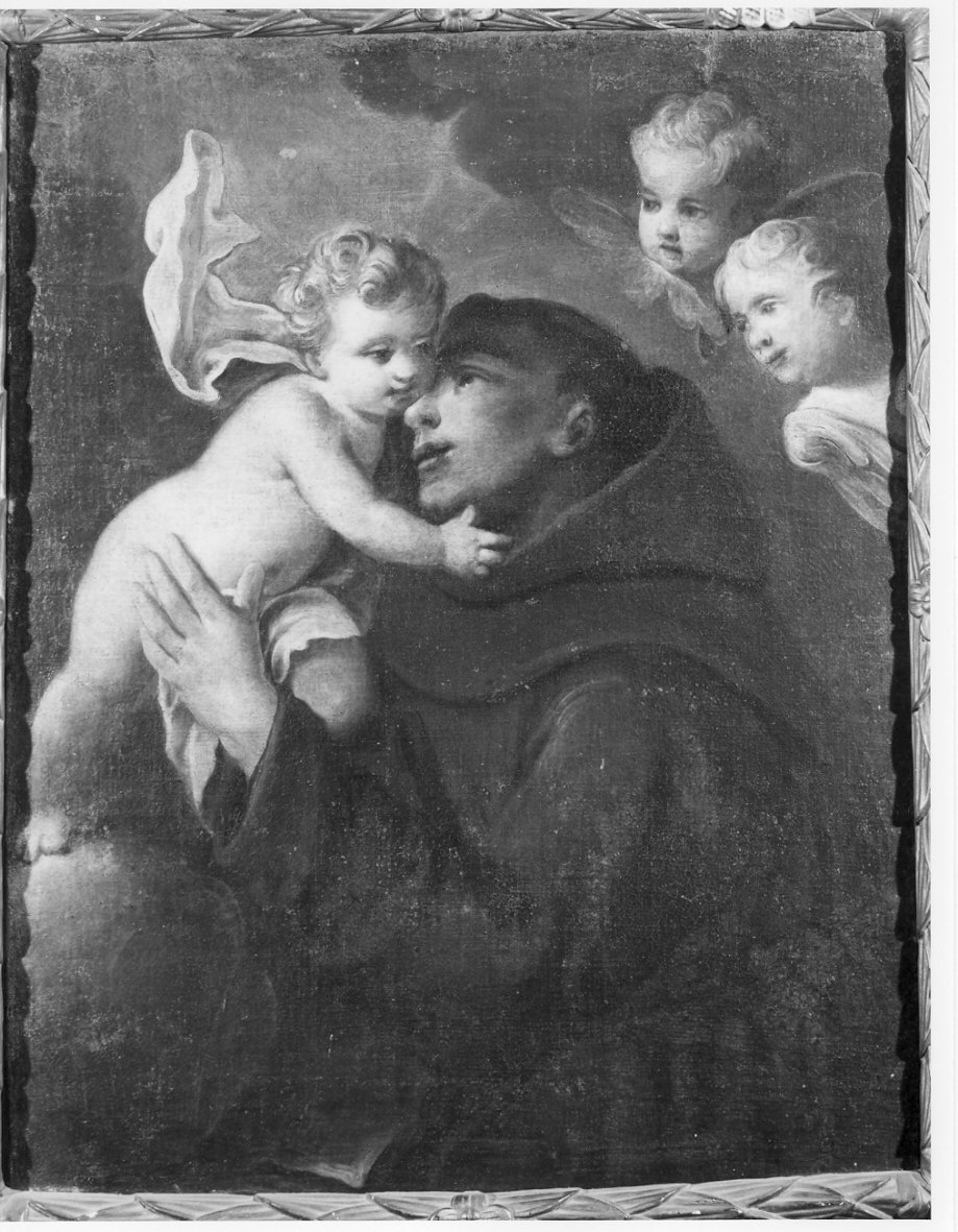 Sant'Antonio da Padova con il bambino (dipinto, opera isolata) - ambito lombardo (fine sec. XVII)