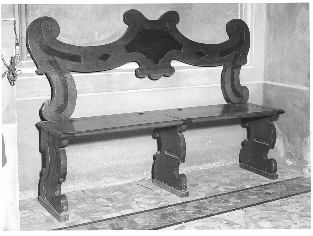 panca, opera isolata - bottega lombarda (fine/inizio secc. XVII/ XVIII)