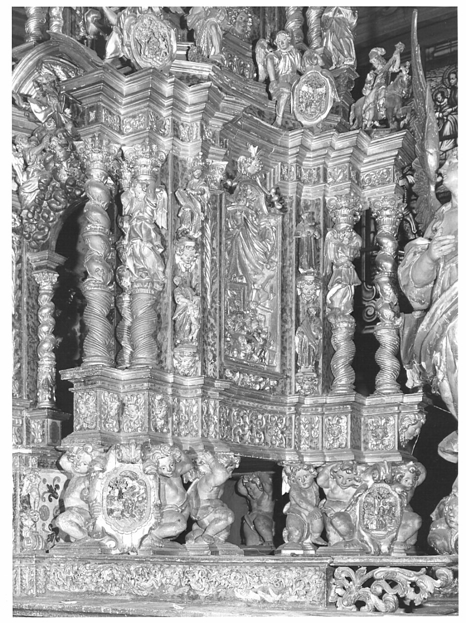 ciborio, elemento d'insieme di Castelli Bernardo detto Borromini Bernardo (sec. XVII)