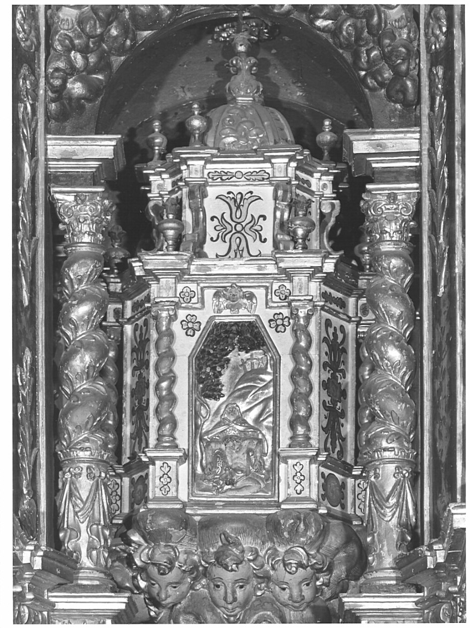 tabernacolo, elemento d'insieme di Castelli Bernardo detto Borromini Bernardo (sec. XVII)